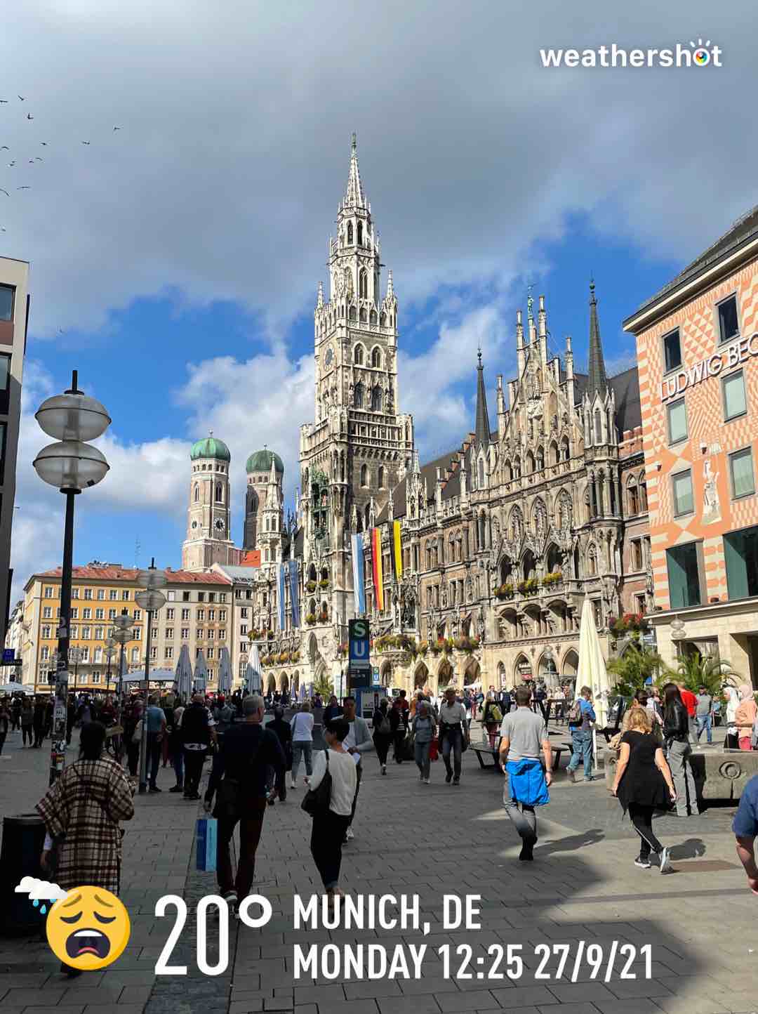 Rainy weather in München, 20°C — September 27, 2021 (community photo)