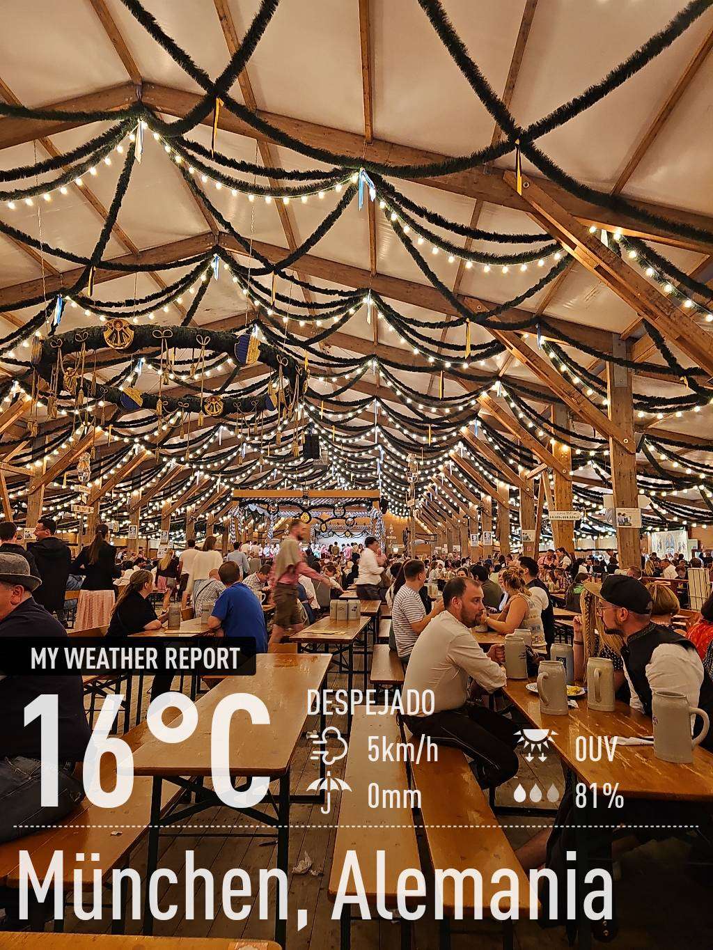 Wetter in München: klare Nacht, 16°C – 1. Oktober 2023 (Community-Foto)