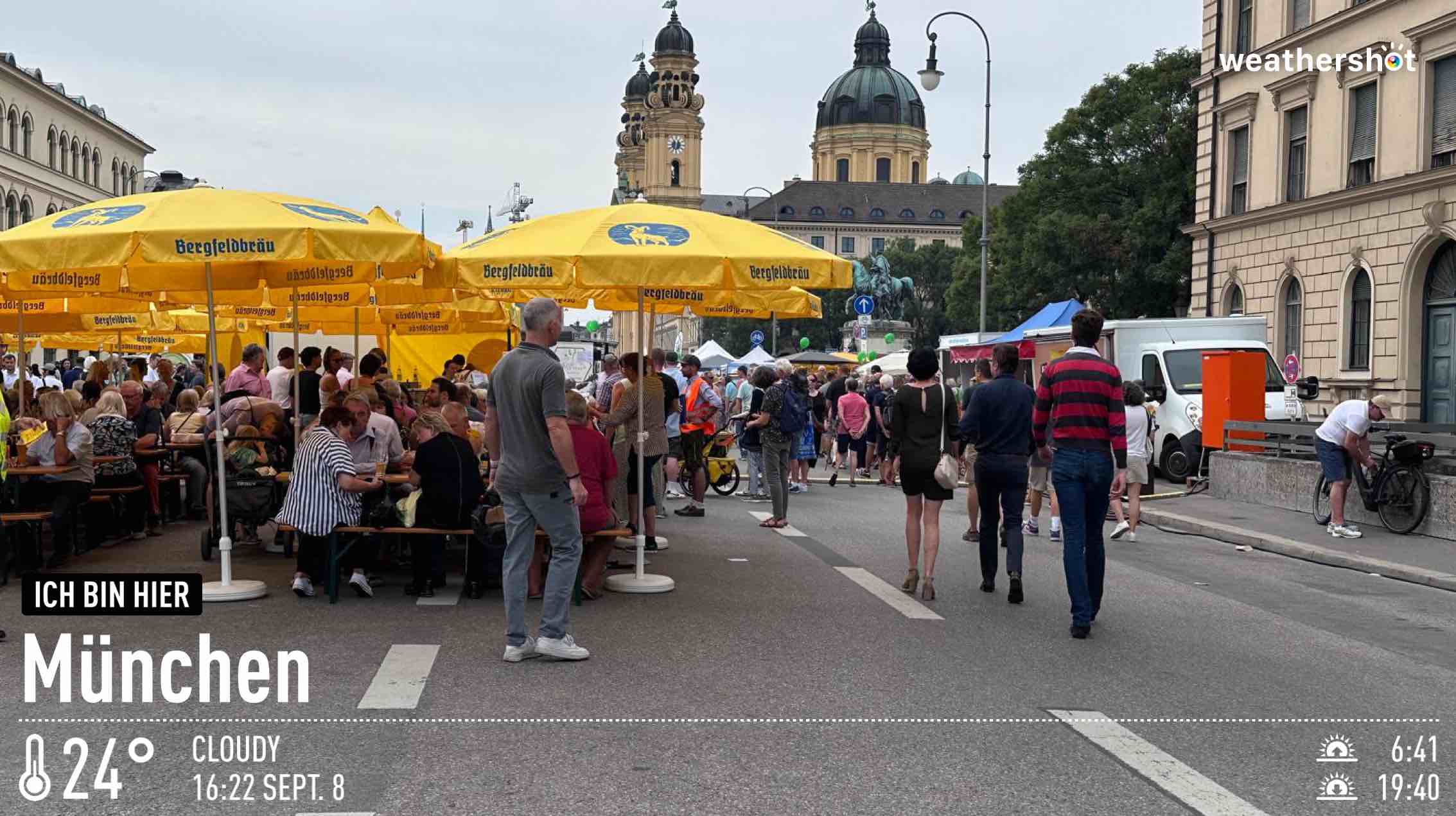 Cloudy weather in München, 24°C — September 8, 2024 (community photo)