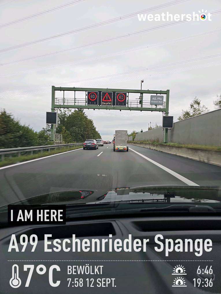Cloudy weather in München, 7°C — September 12, 2024 (community photo)