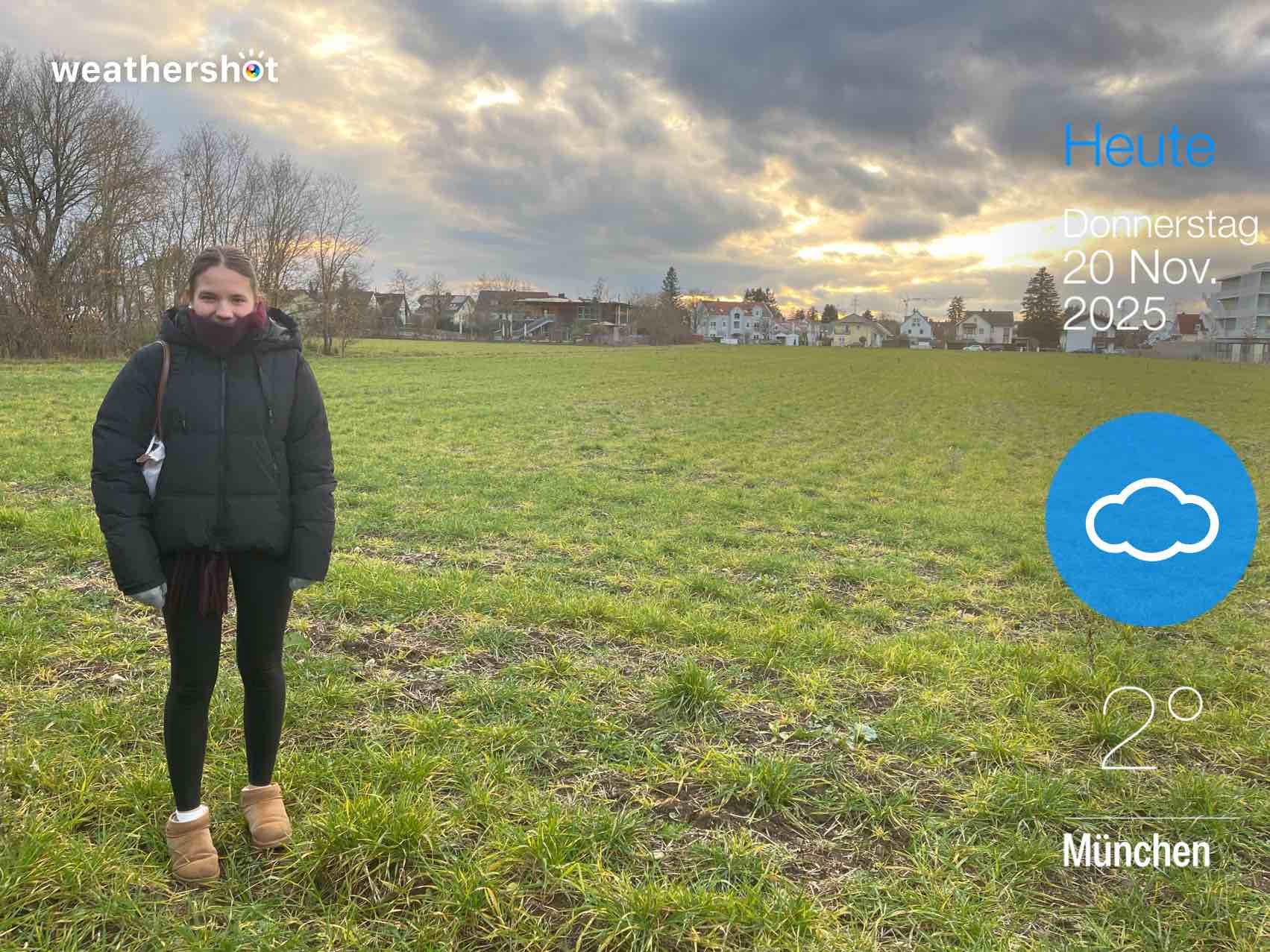 Cloudy weather in München, 2°C — November 22, 2025 (community photo)