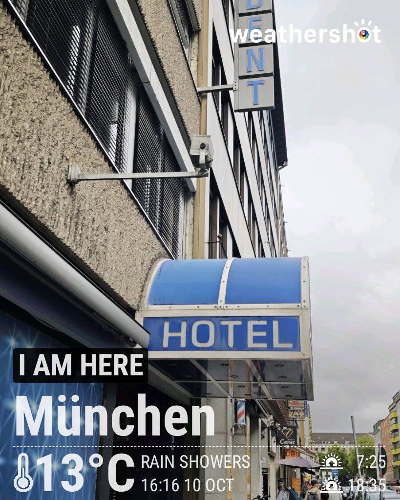 Cloudy weather in München, 13°C — October 10, 2026 (community photo)
