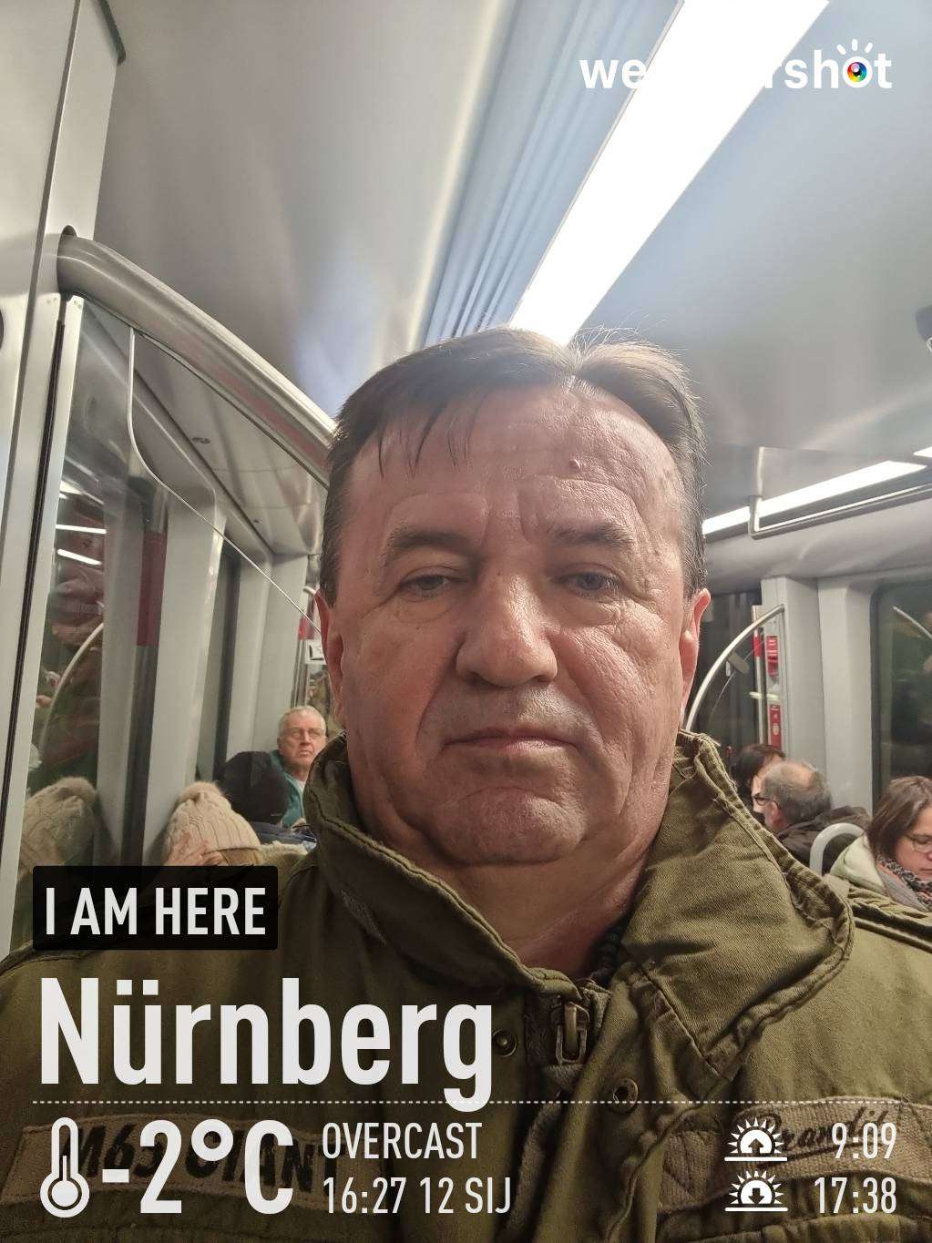 Cloudy weather in Nürnberg, -2°C — January 12, 2024 (community photo)