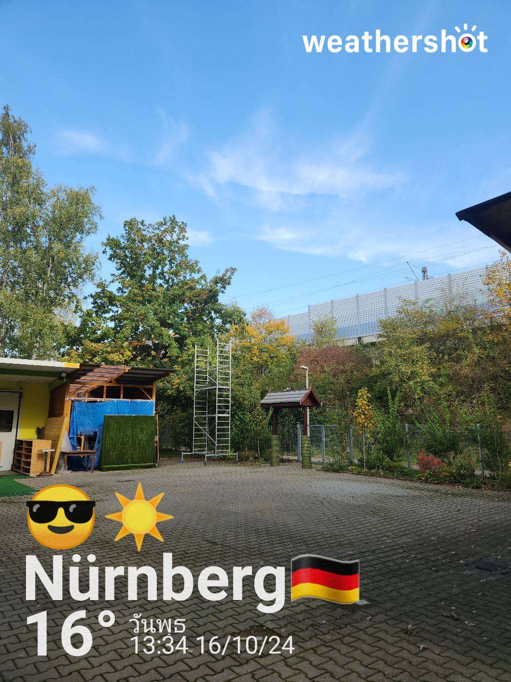 Sunny weather in Nürnberg, 16°C — October 16, 2024 (community photo)
