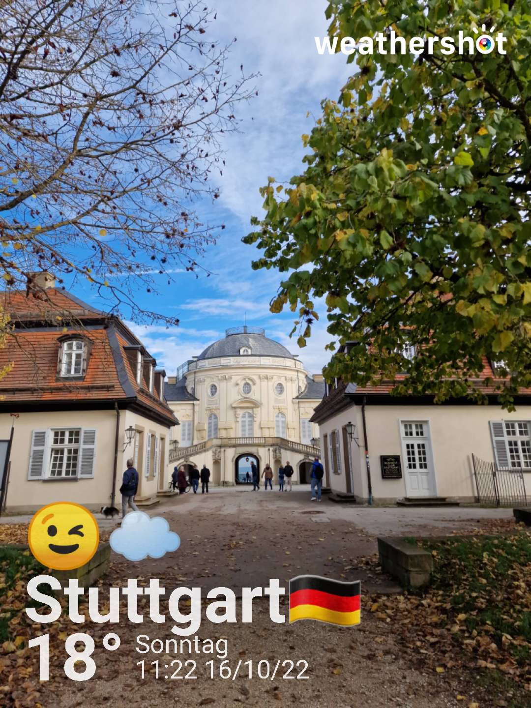 Cloudy weather near Stuttgart, 18°C — October 16, 2022 (community photo)