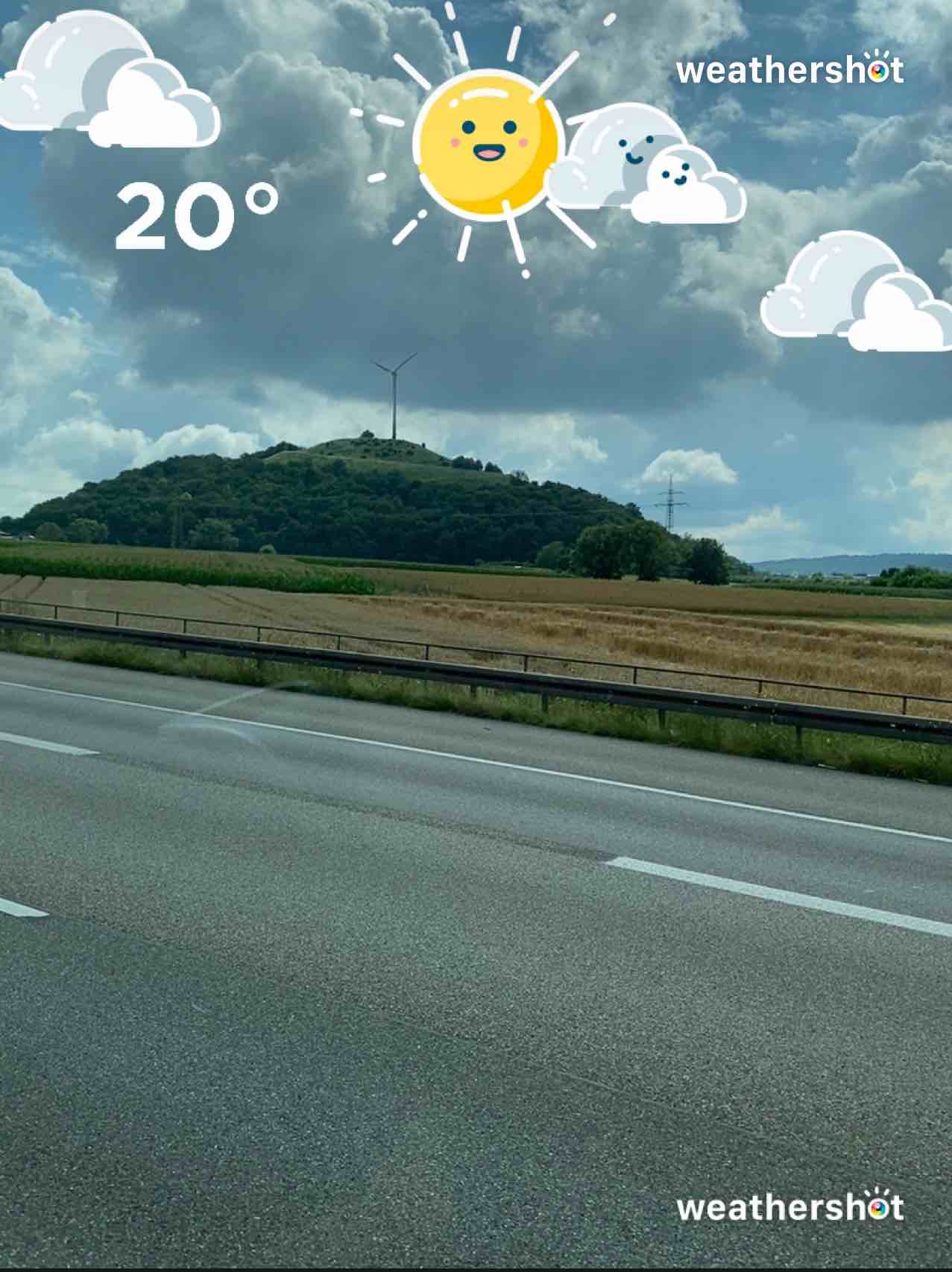 Partly cloudy weather in Stuttgart, 20°C — July 22, 2024 (community photo)
