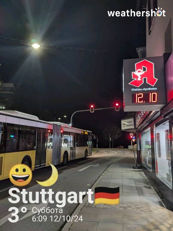 Weather in Stuttgart, 23°C — October 12, 2024 (community photo)
