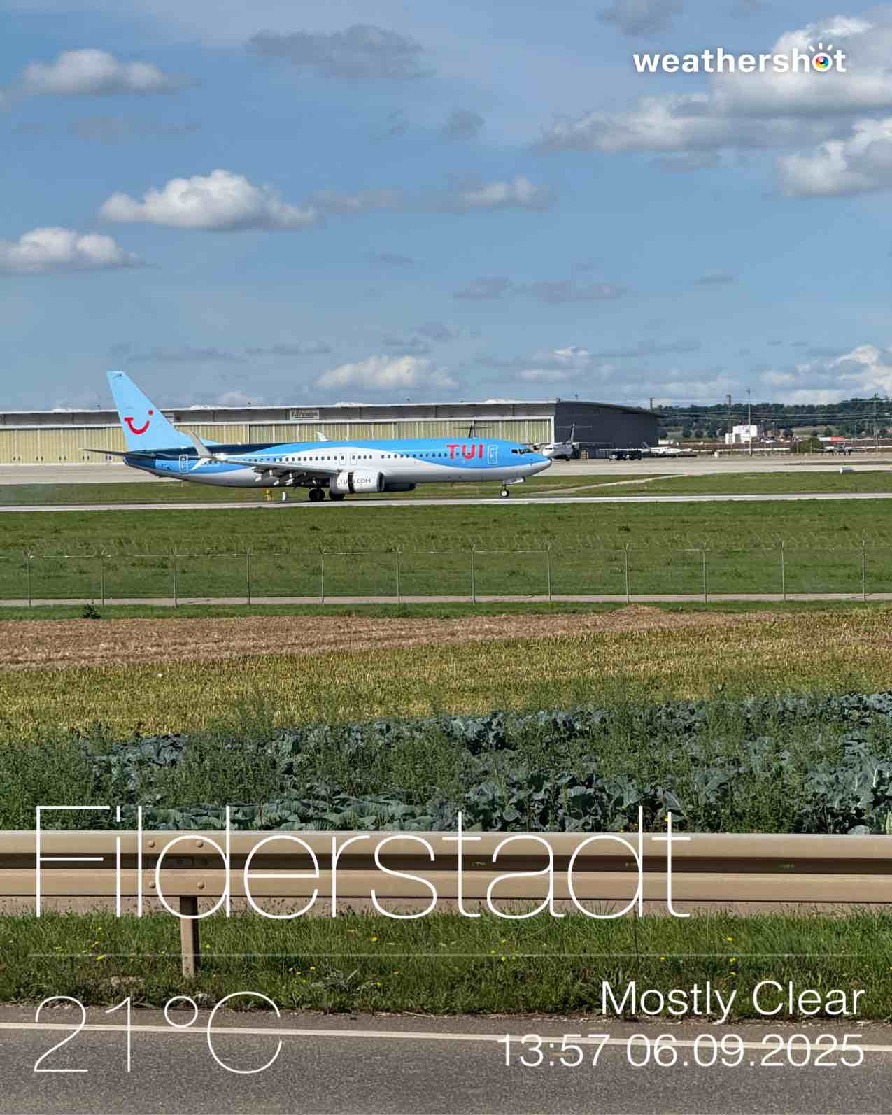Weather in Filderstadt, 21°C — September 6, 2025 (community photo)