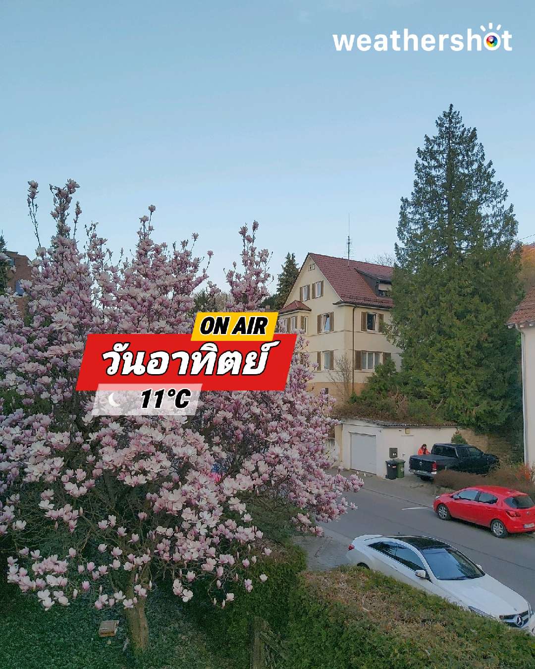 Clear night weather in Stuttgart, 11°C — March 22, 2026 (community photo)