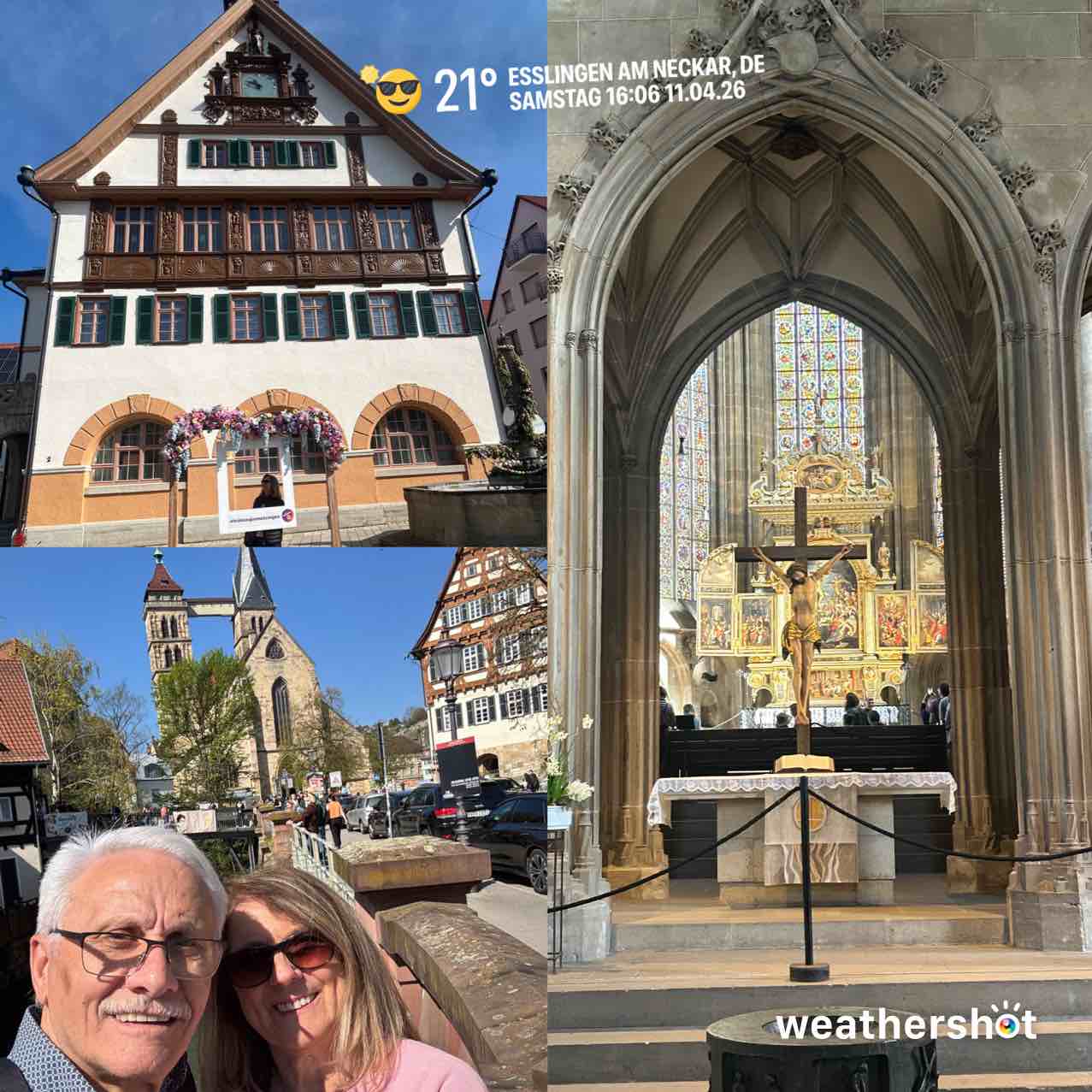 Clear weather in Esslingen am Neckar, 21°C — April 11, 2026 (community photo)