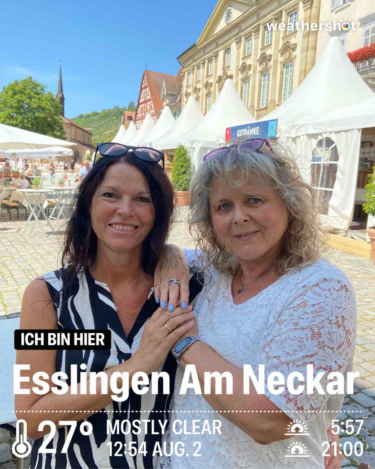 Partly cloudy weather in Esslingen am Neckar, 27°C — August 2, 2026 (community photo)