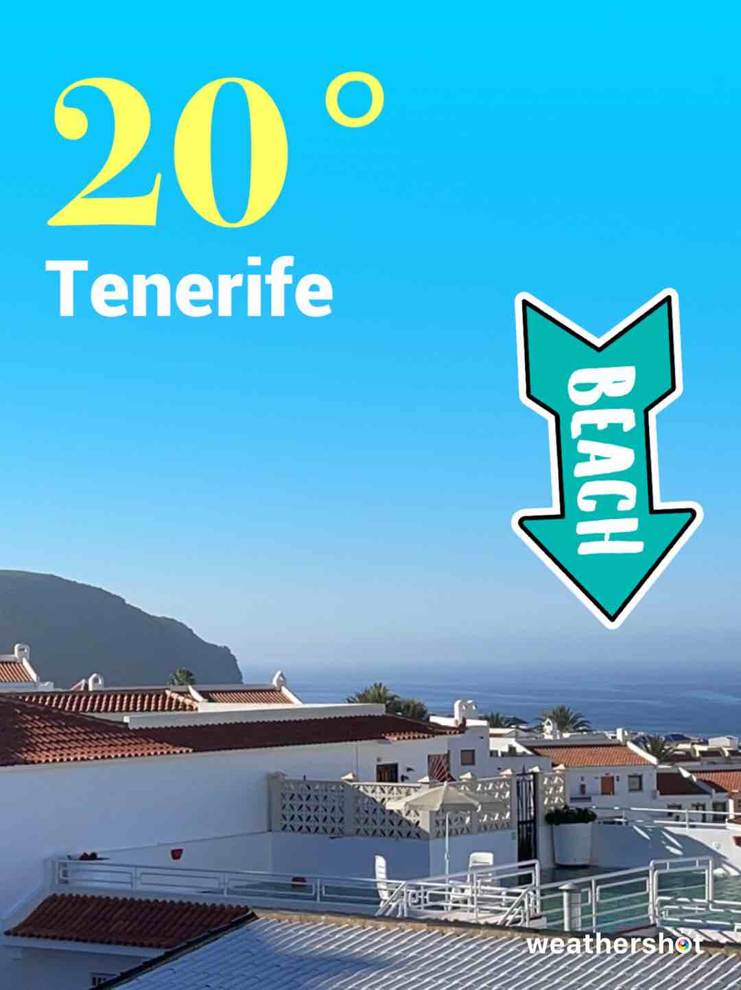 Weathershot photo, Arona, Tenerife, January 2021, 20 °C