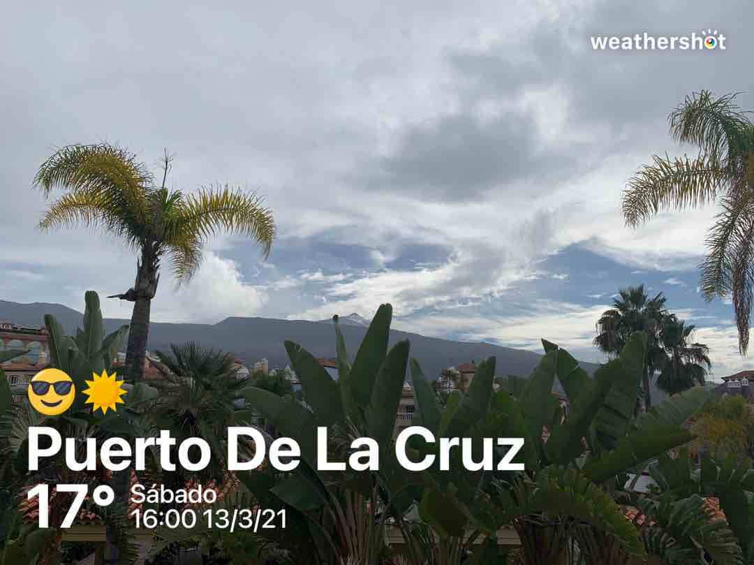 Weathershot photo, Puerto de la Cruz, Tenerife, March 2021, 17 °C