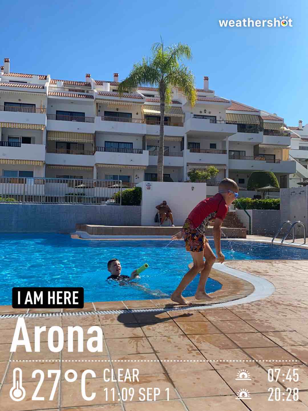 Weathershot photo, Arona, Tenerife, September 2021, 27 °C