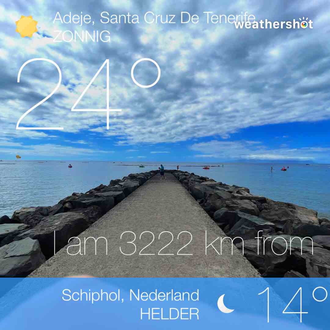 Weathershot photo, Costa Adeje, Tenerife, October 2022, 24 °C