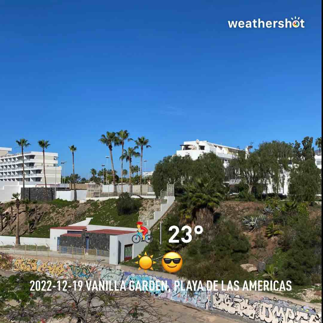 Weathershot photo, Arona, Tenerife, December 2022, 20 °C