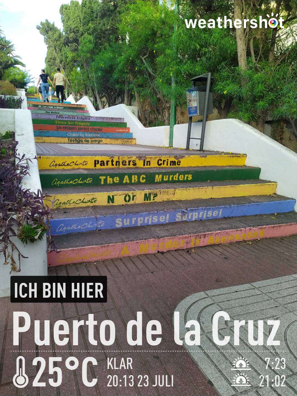 Weathershot photo, Puerto de la Cruz, Tenerife, July 2023, 25 °C