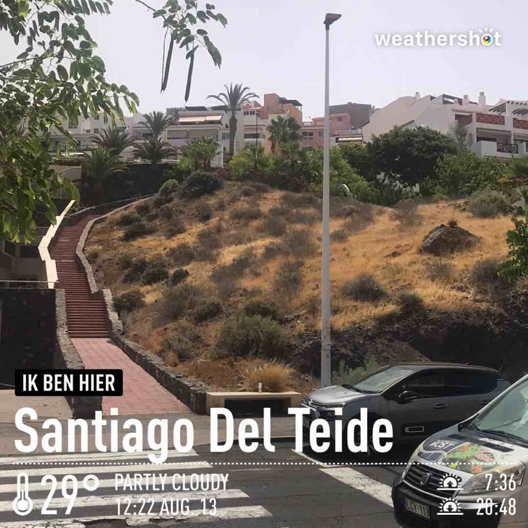 Weathershot photo, Santiago del Teide, Tenerife, August 2023, 29 °C
