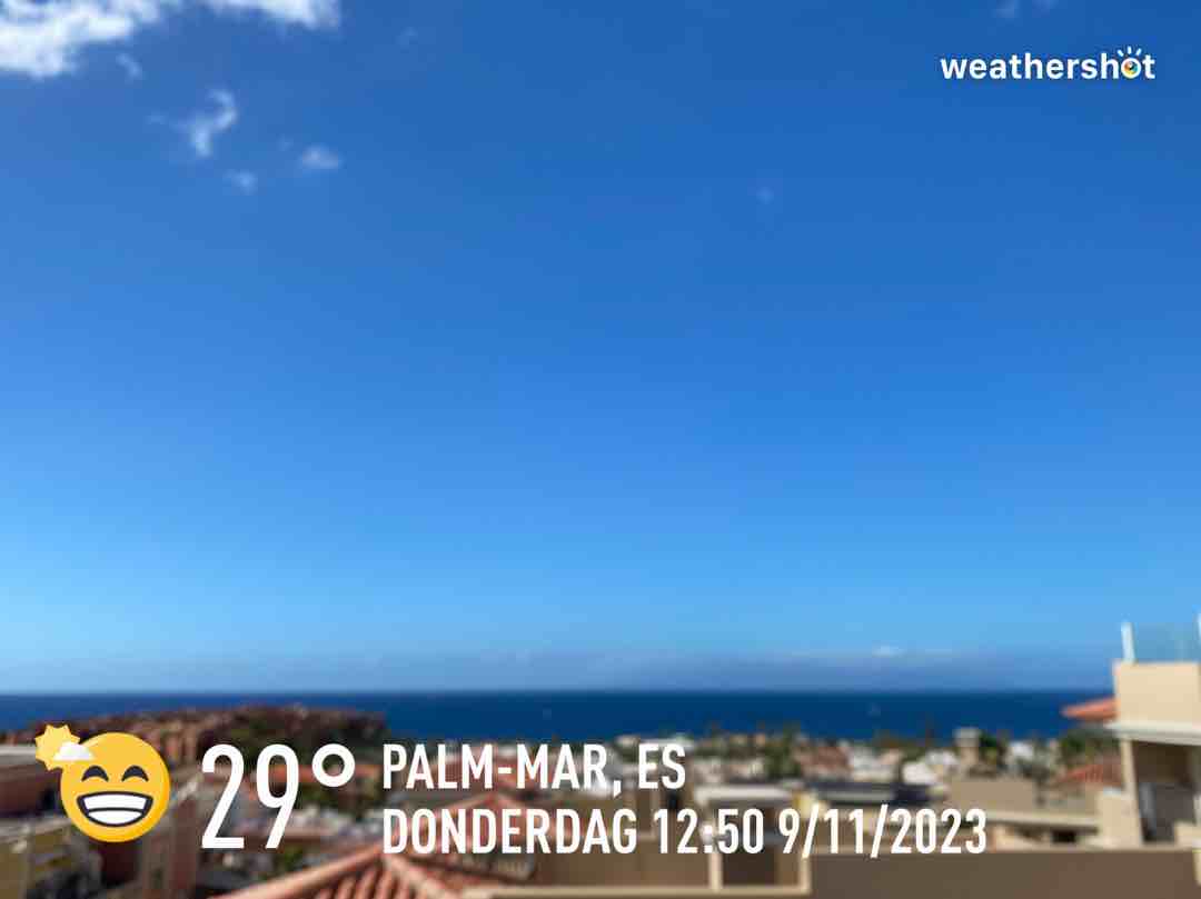 Weathershot photo, Palm-Mar, Tenerife, November 2023, 24 °C