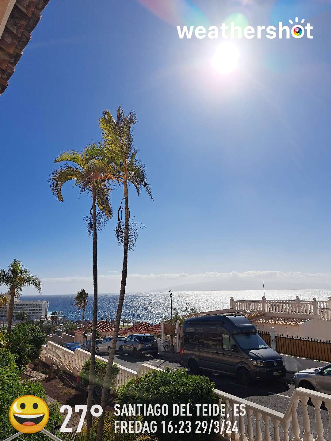Weathershot photo, Acantilados de Los Gigantes, Tenerife, March 2024, 21 °C