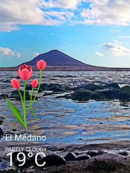 Weathershot photo, El Médano, Tenerife, April 2025, 19 °C