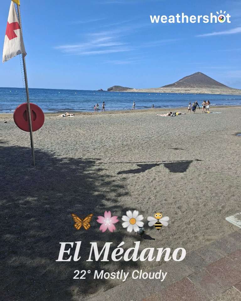 Weathershot photo, El Médano, Tenerife, May 2026, 22 °C
