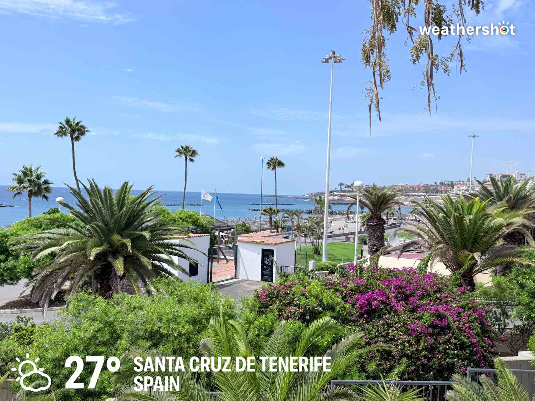 Weathershot photo, Playas de Fañabé, Tenerife, September 2026, 27 °C