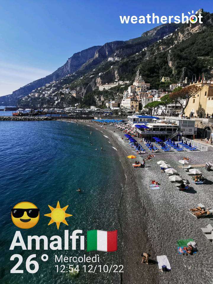 Weather in Amalfi, -3°C — October 12, 2022 (community photo)