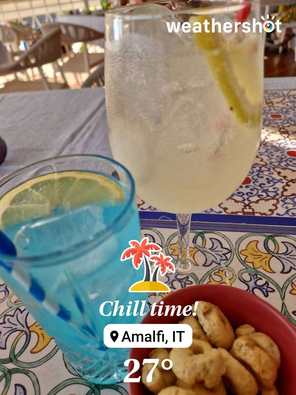 Sunny weather in Amalfi, 27°C — September 3, 2024 (community photo)
