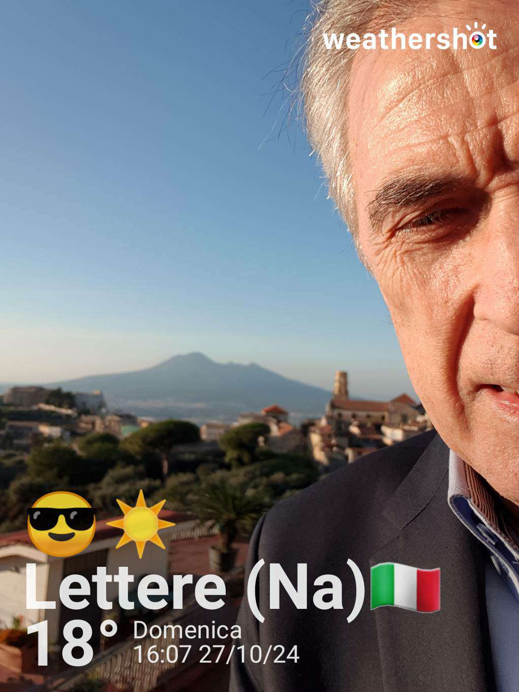 Clear night weather in Piazza Roma, 18°C — October 27, 2024 (community photo)