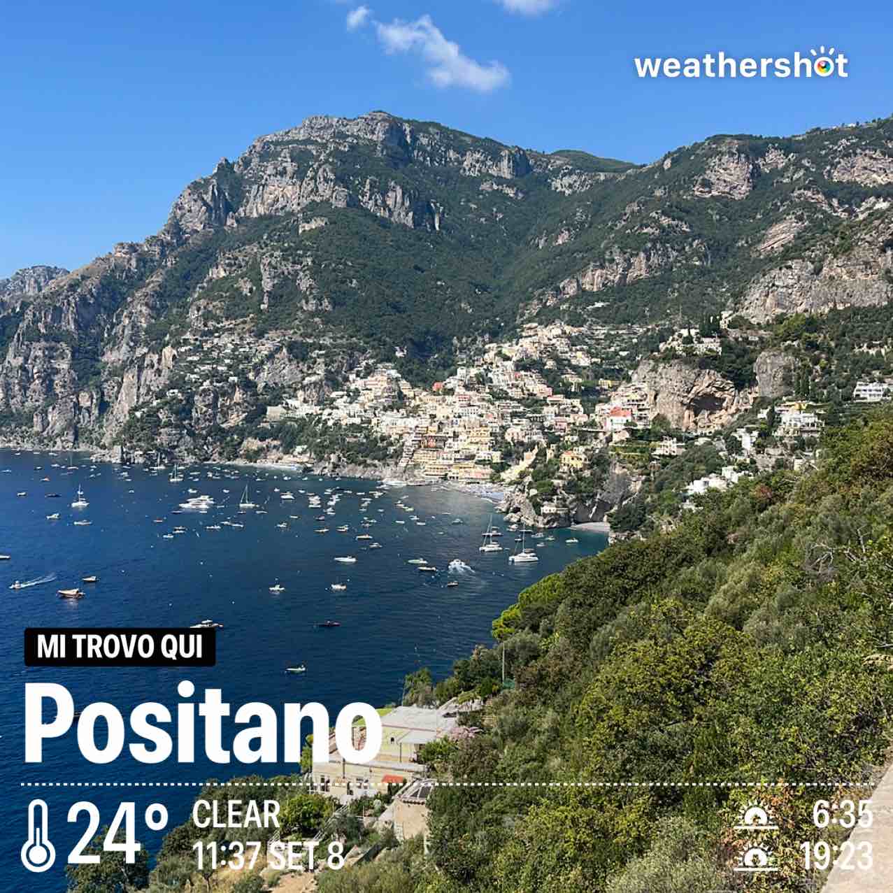 Weather near Sorrento, 24°C — September 8, 2025 (community photo)