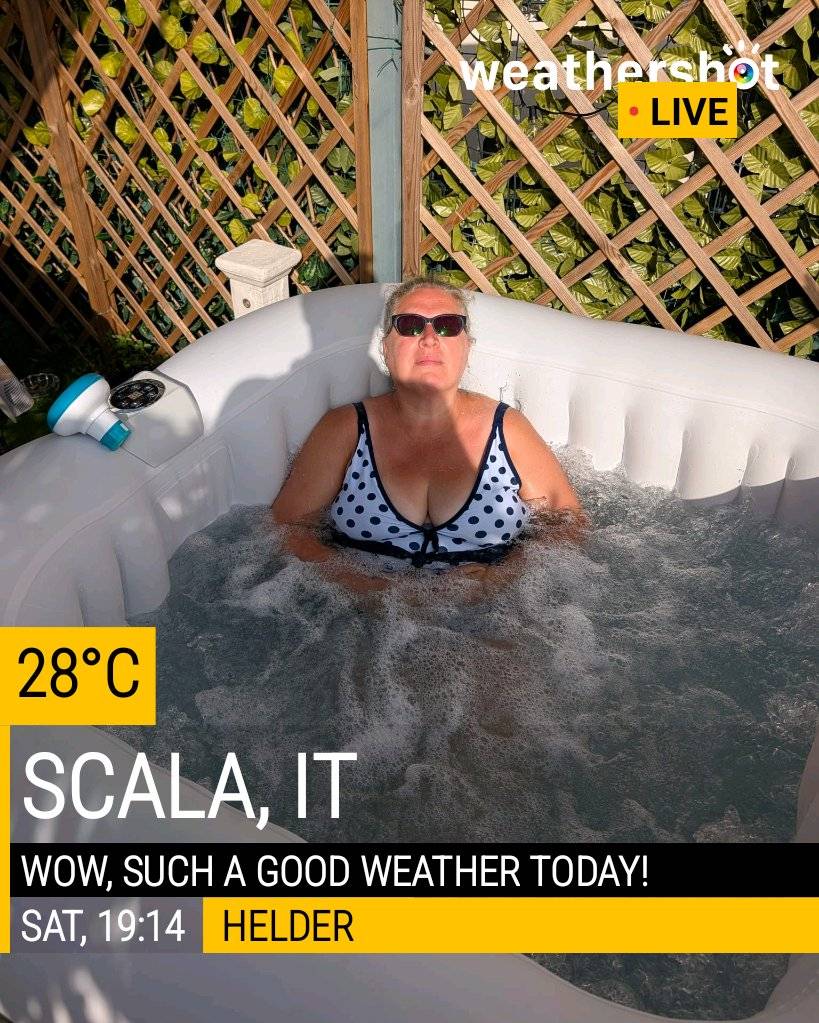 Sunny weather in Scala, 28°C — July 18, 2026 (community photo)