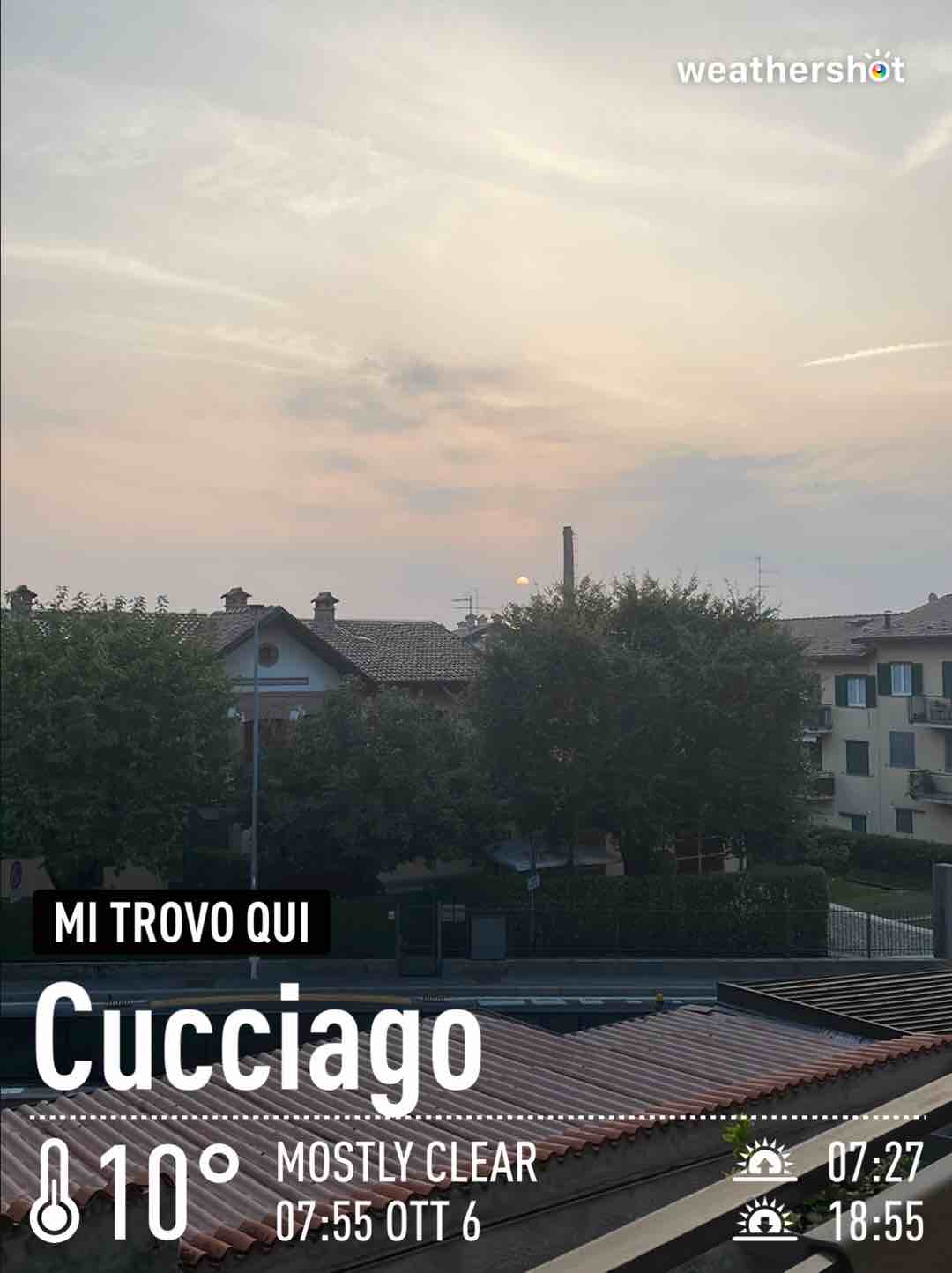 Weather in Cucciago, 10°C — October 6, 2022 (community photo)