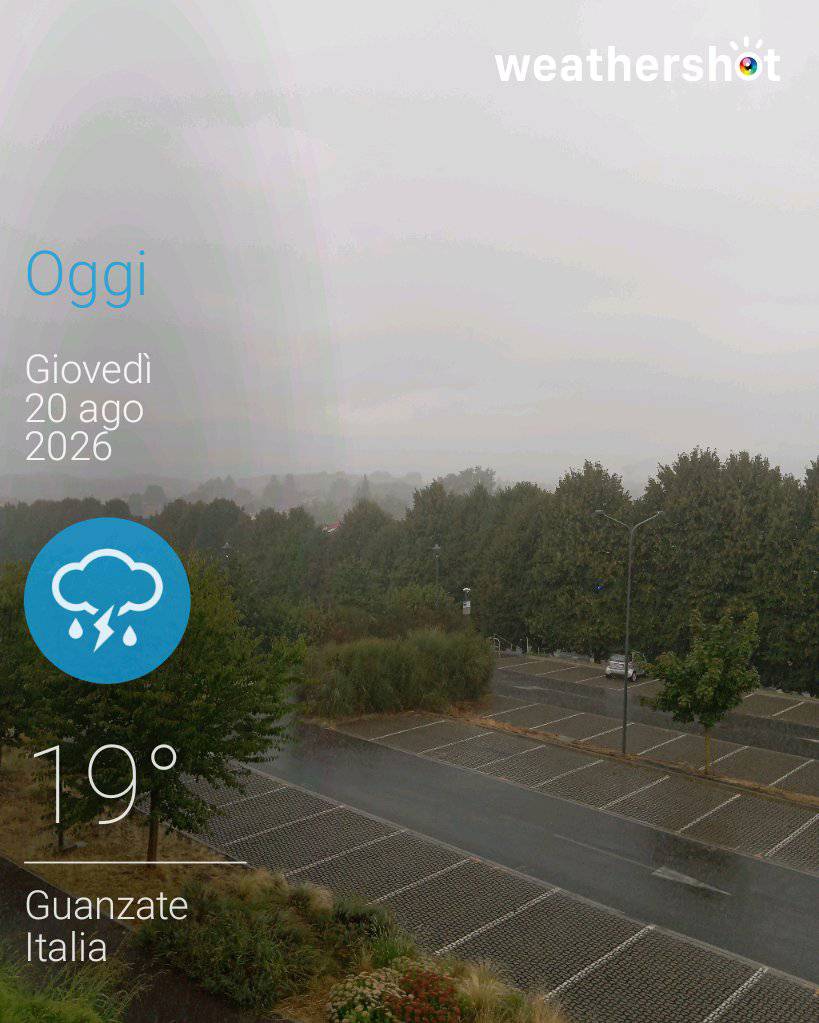 Weather in Guanzate, 19°C — August 20, 2026 (community photo)