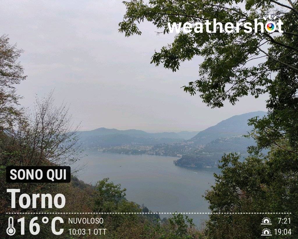 Cloudy weather in Torno, 16°C — October 1, 2026 (community photo)