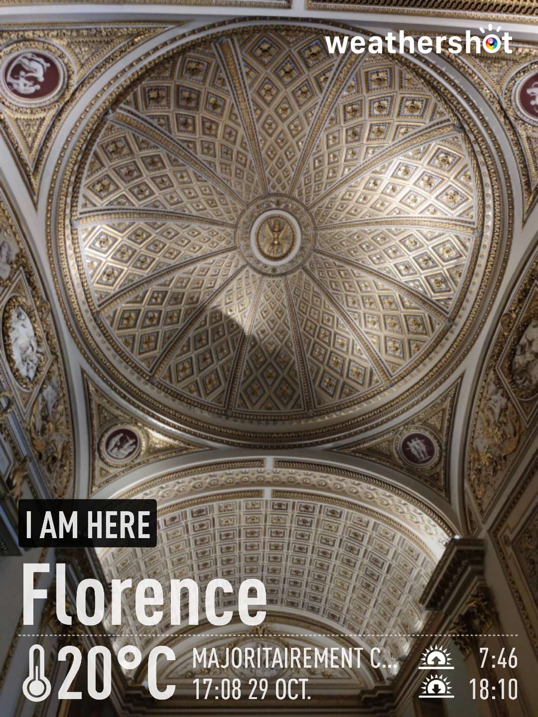 Clear weather in Firenze, 20°C — October 29, 2021 (community photo)