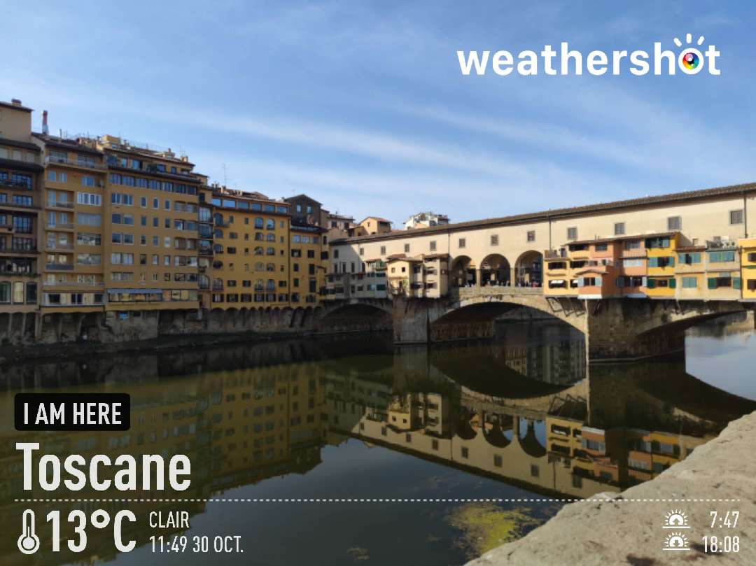 Sunny weather in Firenze, 13°C — October 30, 2021 (community photo)
