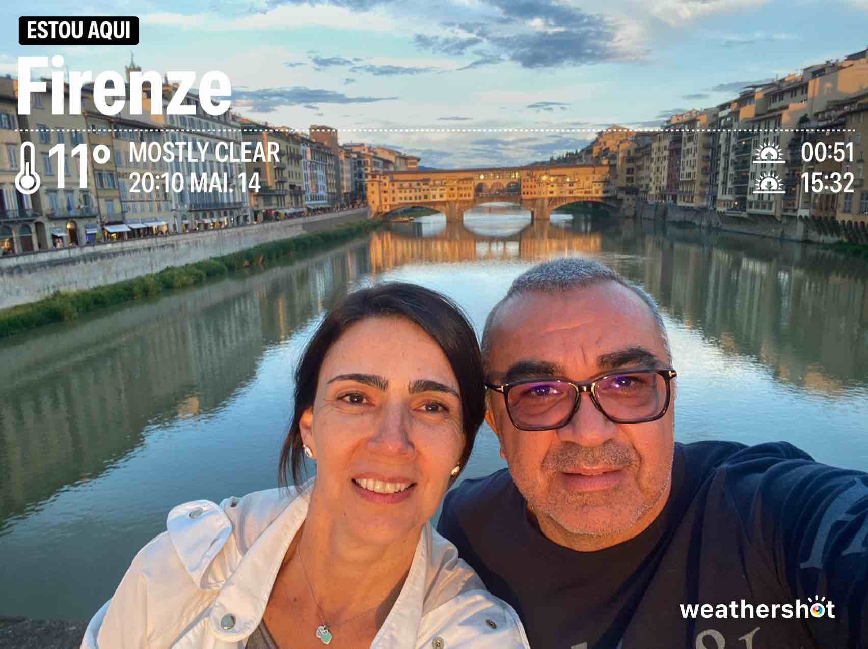 Clear night weather in Firenze, 11°C — September 21, 2024 (community photo)