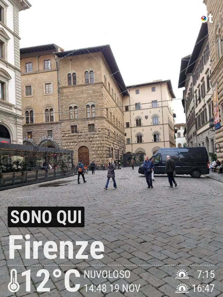 Cloudy weather in Firenze, 12°C — November 19, 2025 (community photo)