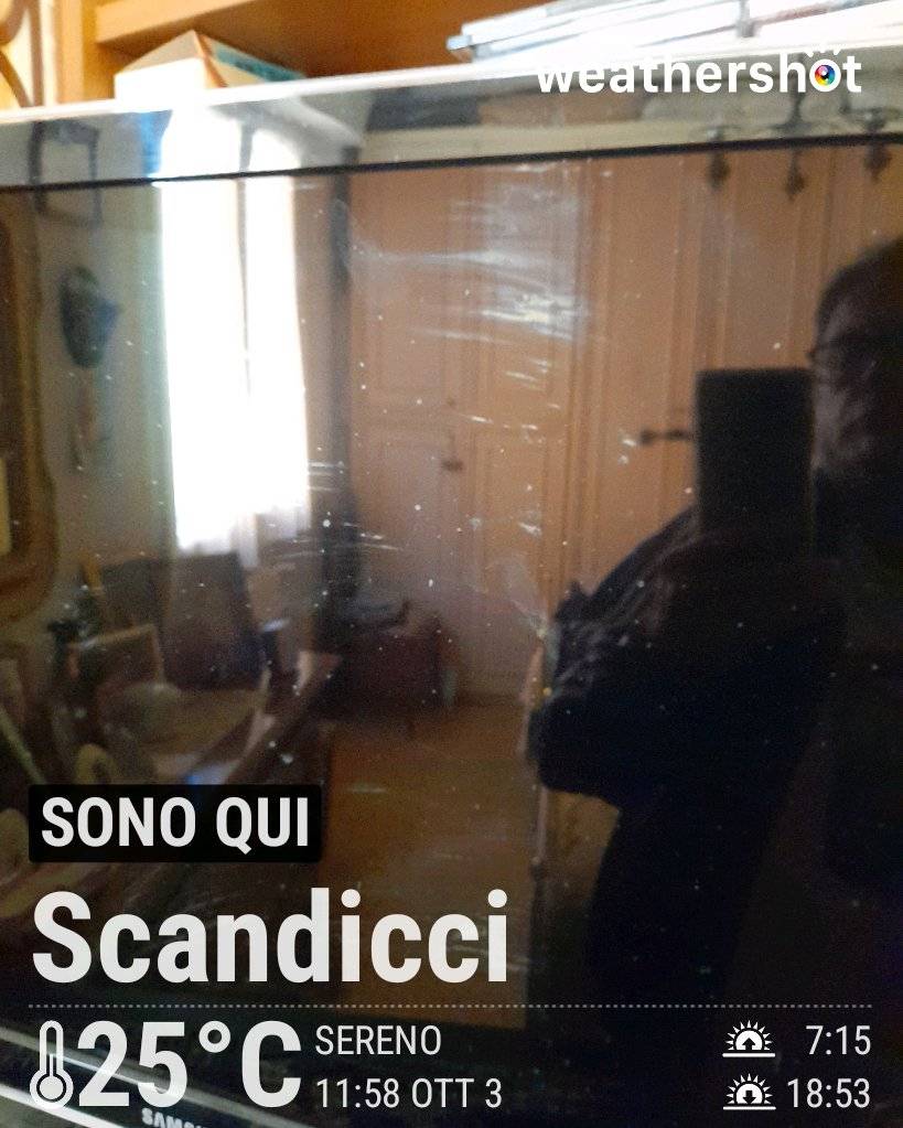 Sunny weather in Scandicci, 25°C — October 3, 2026 (community photo)