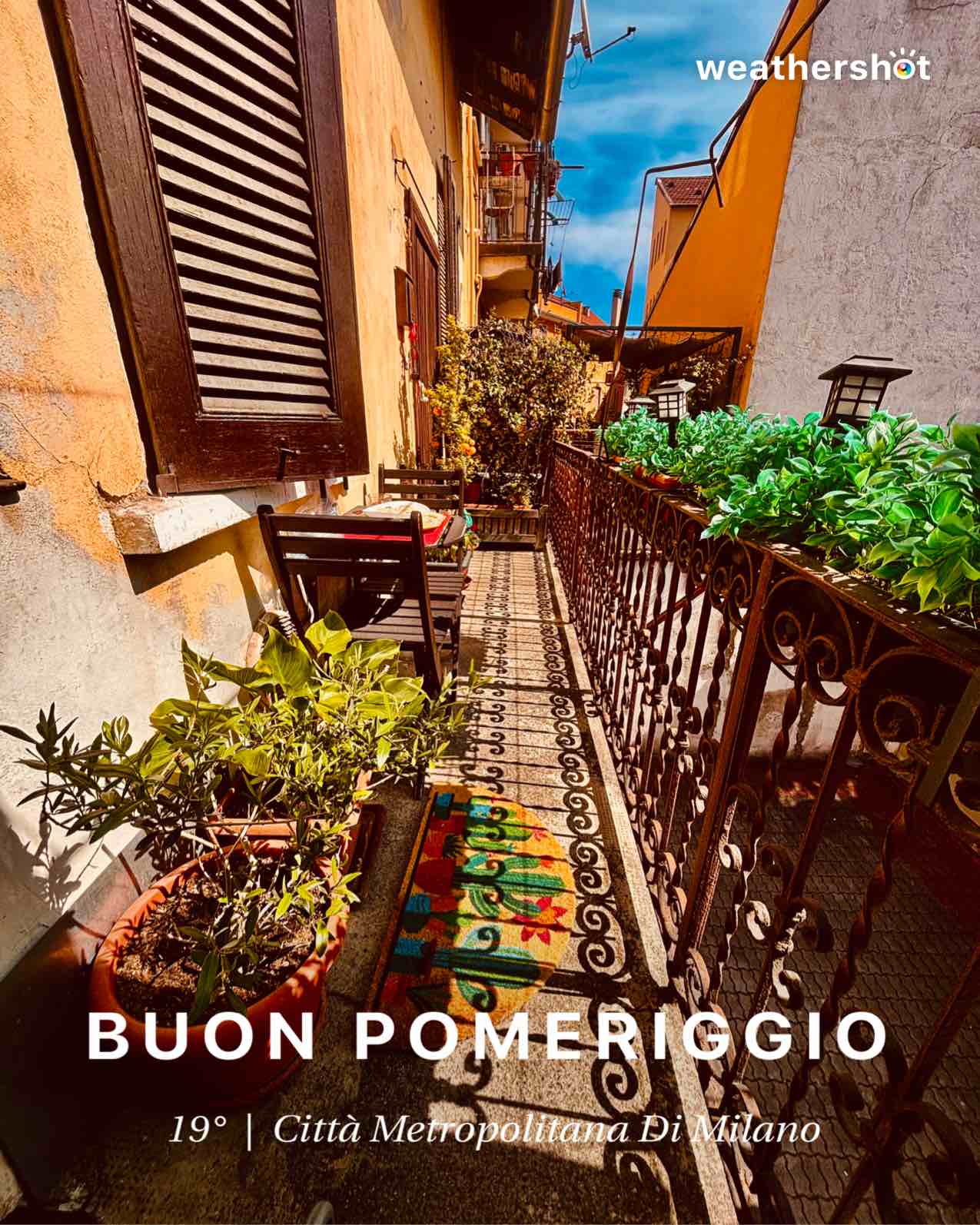 Weather in Milano, 19°C — April 5, 2026 (community photo)