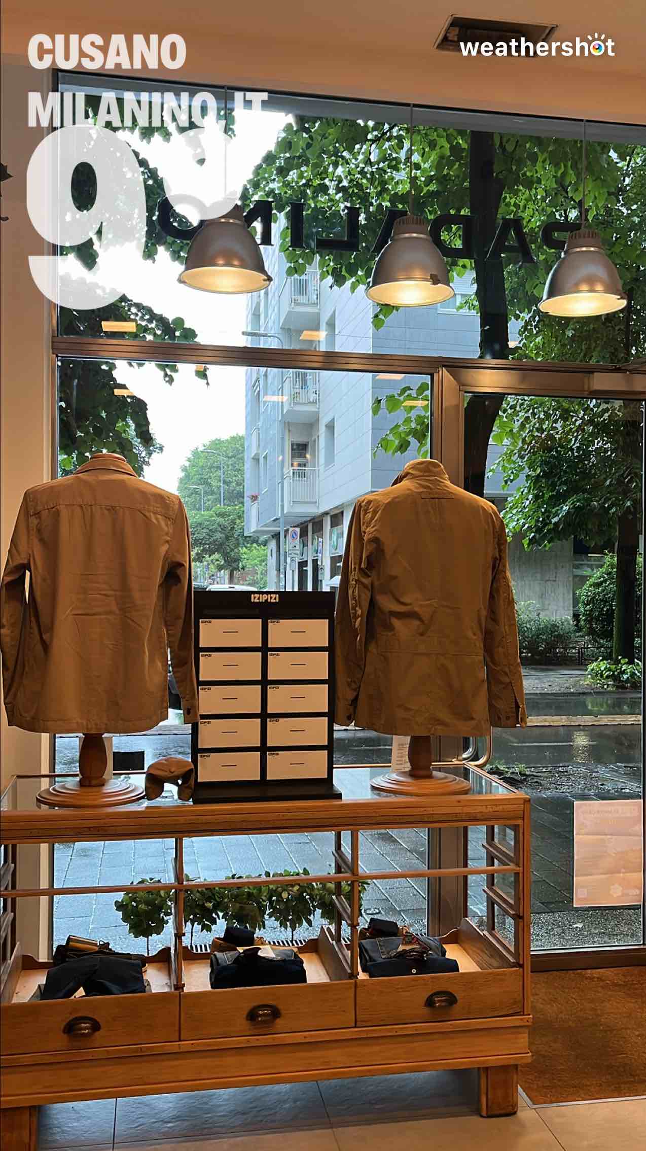 Rainy weather in Cusano Milanino, 9°C — May 15, 2026 (community photo)