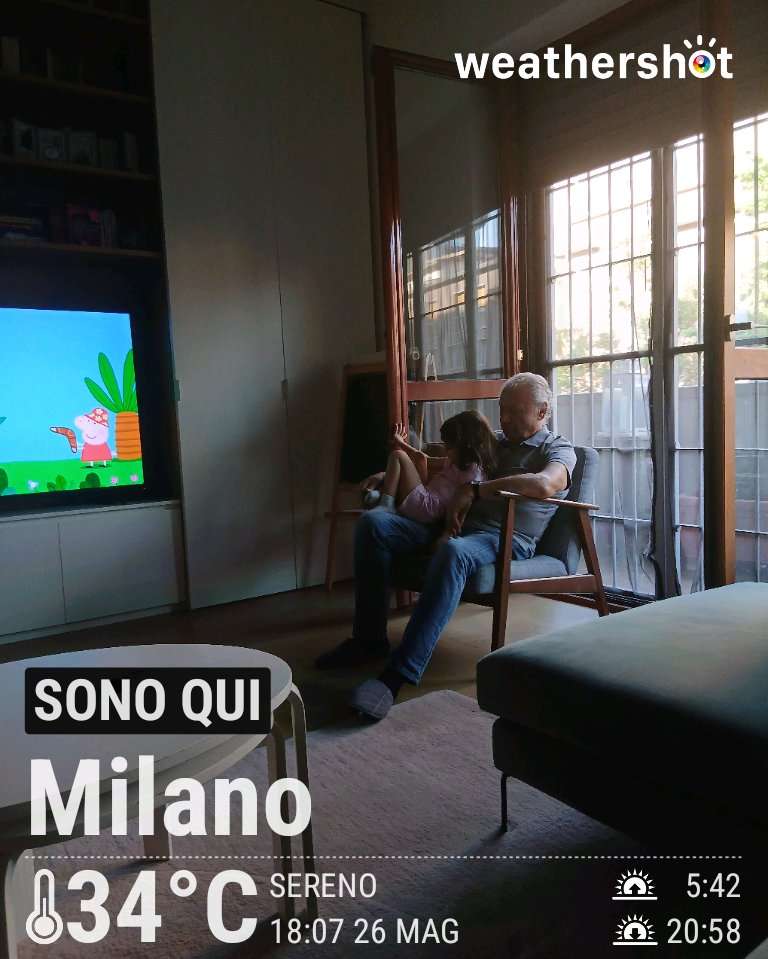 Sunny weather in Milano, 34°C — May 26, 2026 (community photo)