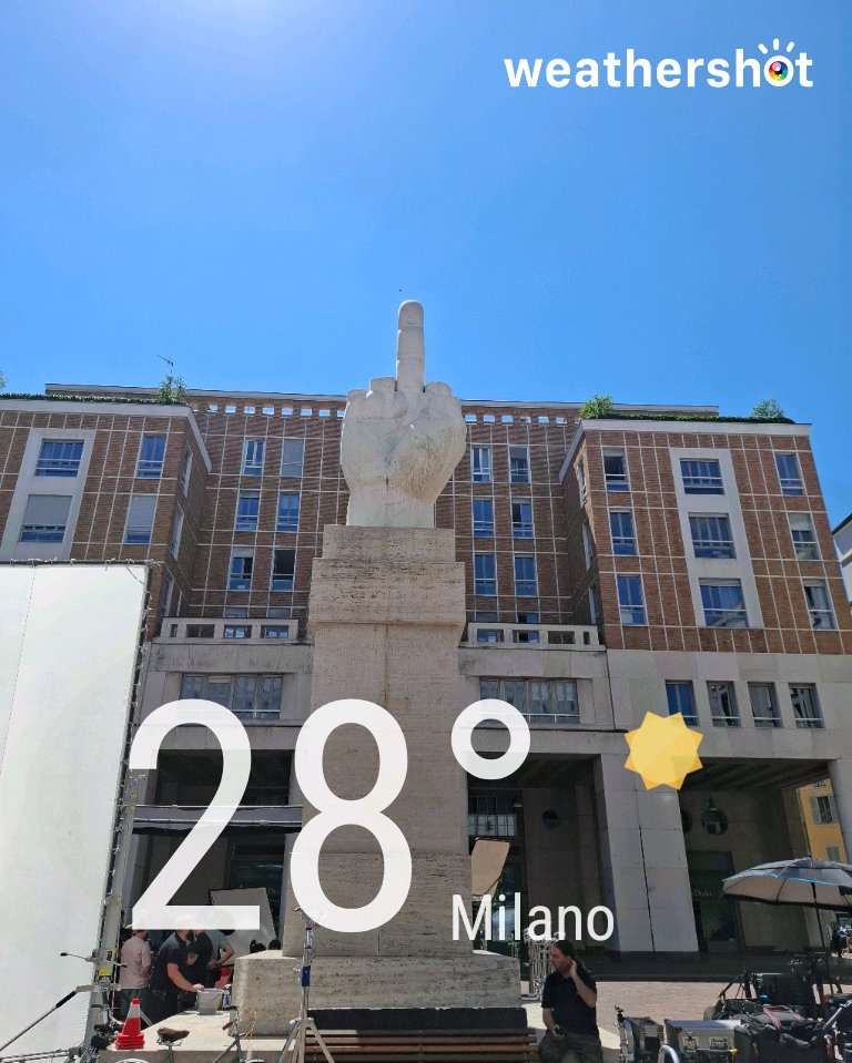Sunny weather in Milano, 28°C — July 2, 2026 (community photo)