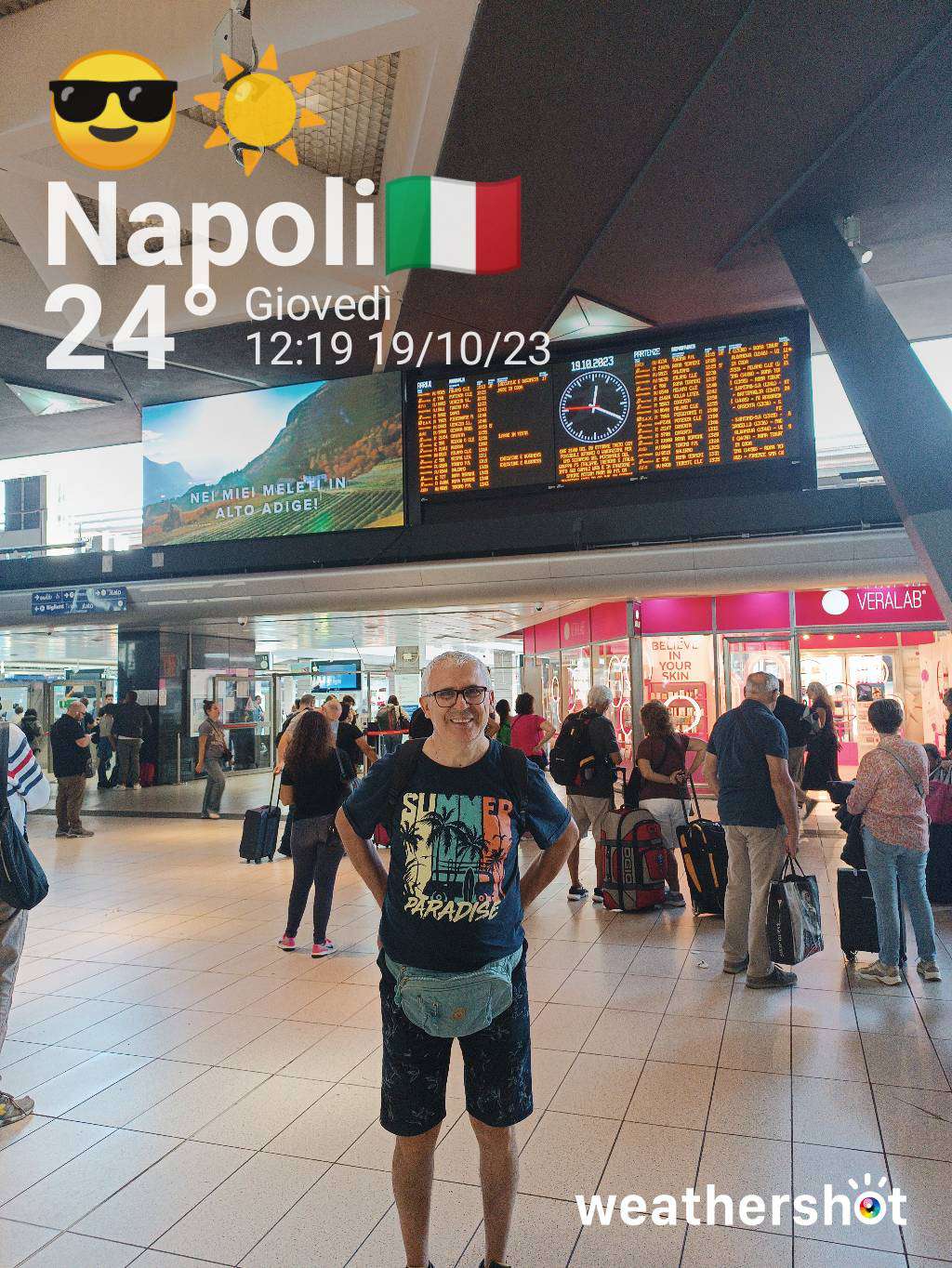 Clear weather in Napoli, 24°C — October 19, 2023 (community photo)
