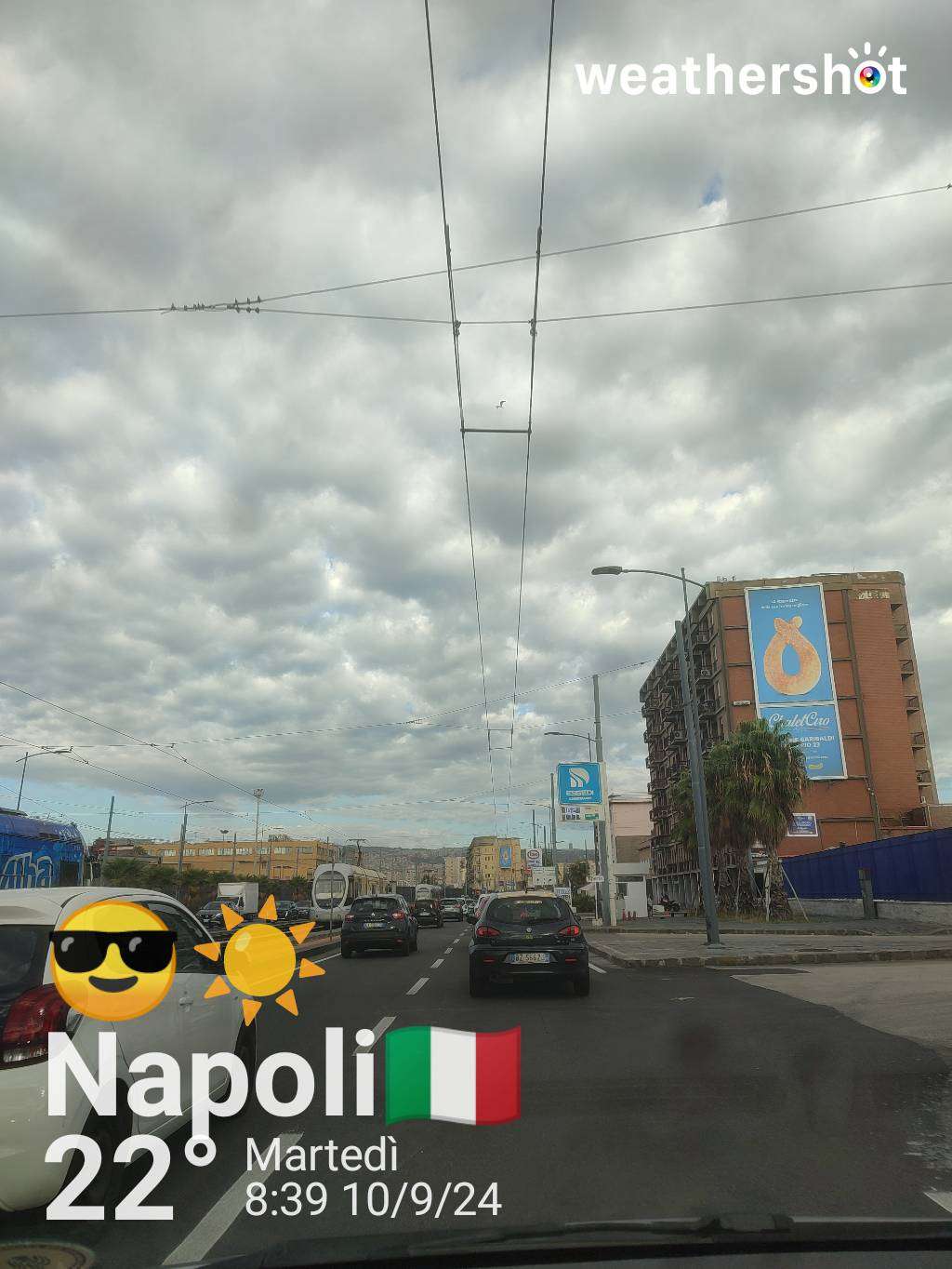 Clear weather in Napoli, 22°C — September 10, 2024 (community photo)