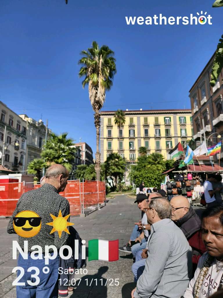 Sunny weather in Napoli, 23°C — November 1, 2025 (community photo)