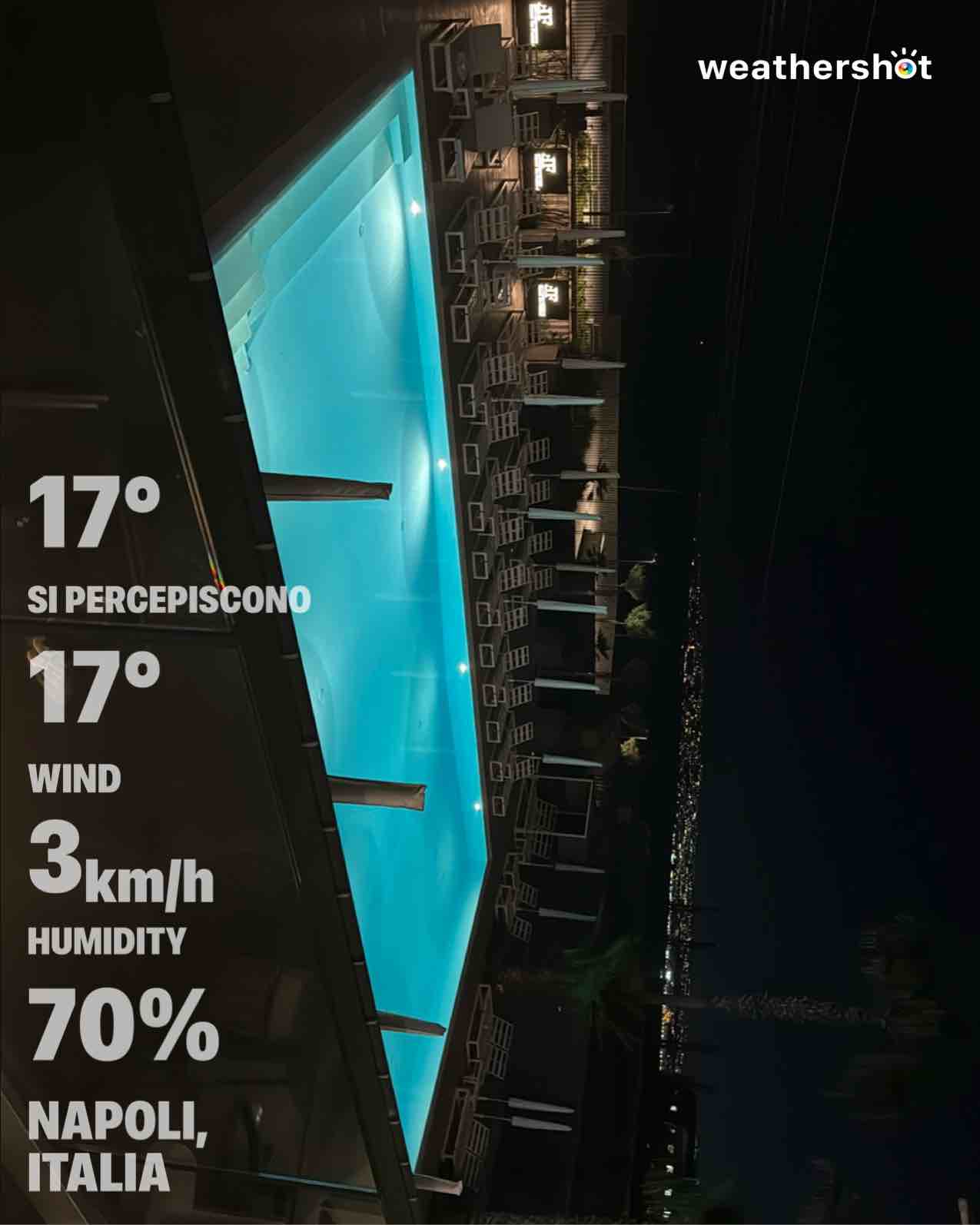 Weather in Napoli, 17°C — April 27, 2026 (community photo)