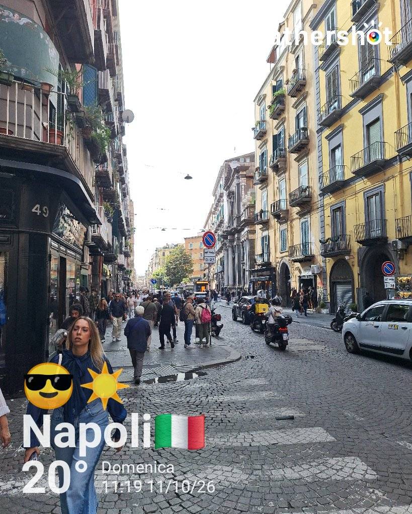 Sunny weather in Napoli, 20°C — October 11, 2026 (community photo)