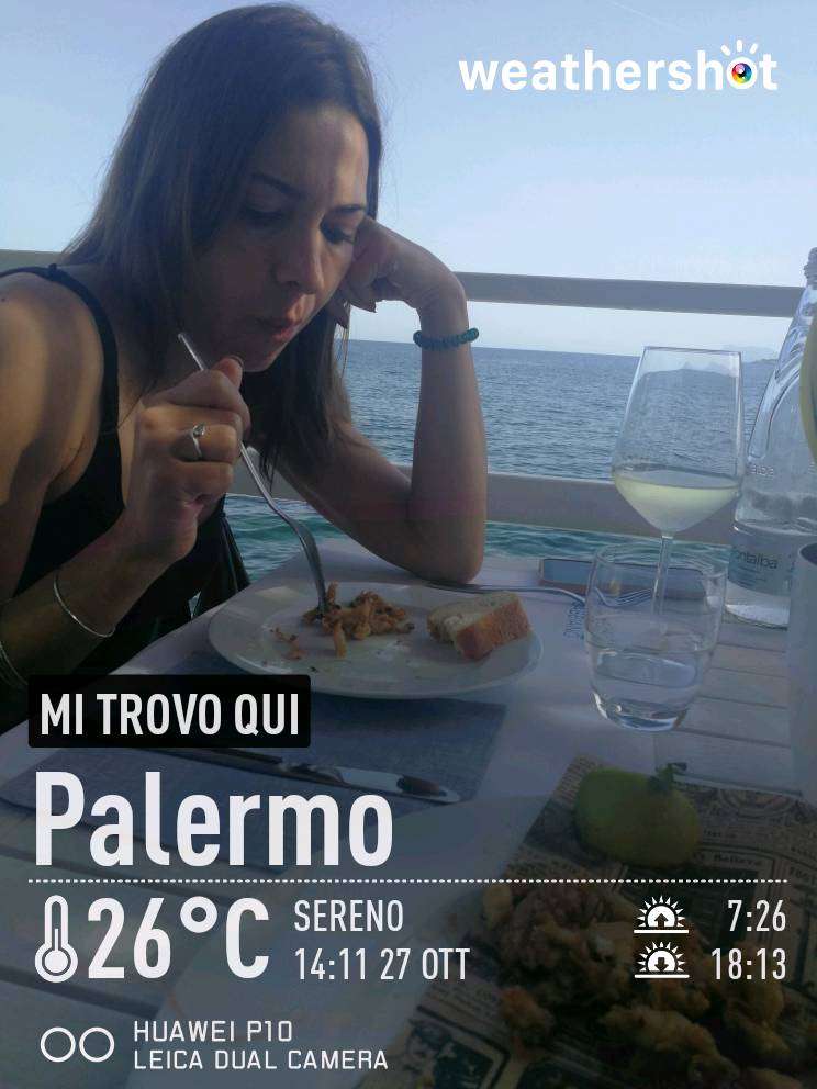 Weather in Palermo — October 27, 2022 (community photo)